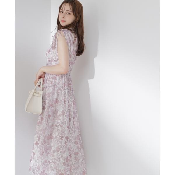 プロポーション ボディドレッシング（PROPORTION BODY DRESSING）/2wayスリーブ花柄シャーリングワンピース 26SS_19