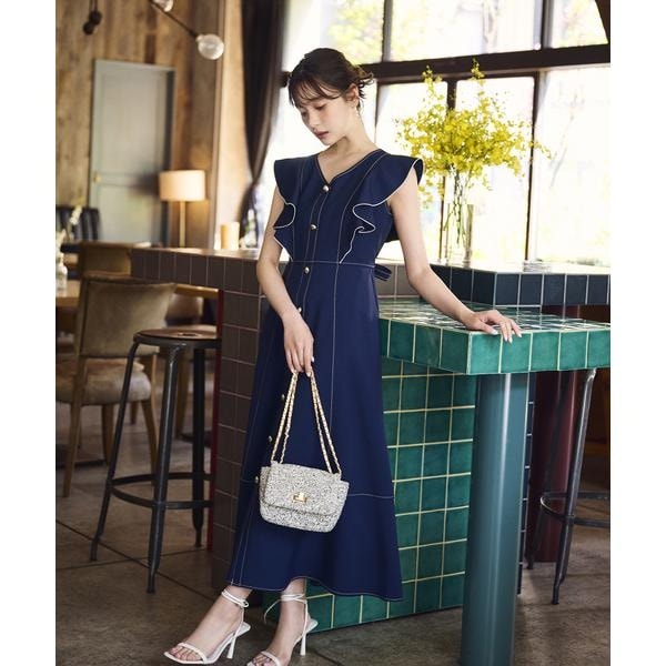 プロポーション ボディドレッシング（PROPORTION BODY DRESSING）/フロントボタンステッチワンピース26SS