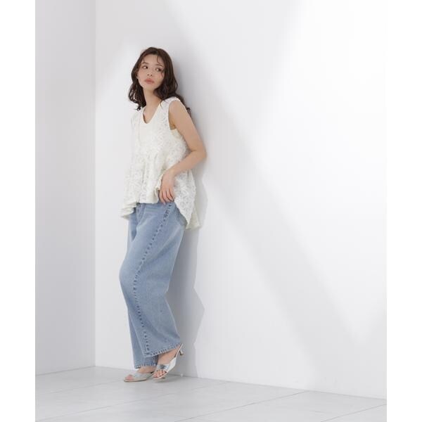 プロポーション ボディドレッシング（PROPORTION BODY DRESSING）/立体レースペプラムブラウス_5