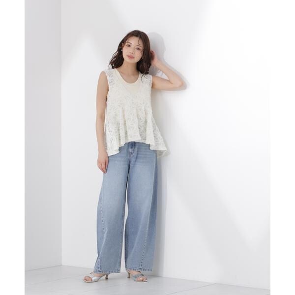 プロポーション ボディドレッシング（PROPORTION BODY DRESSING）/立体レースペプラムブラウス_6