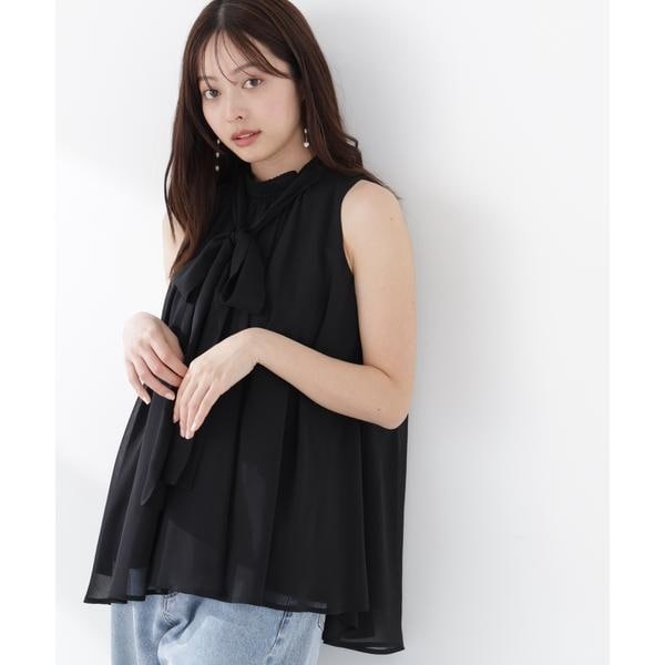 プロポーション ボディドレッシング（PROPORTION BODY DRESSING）/リボン付きギャザーブラウス_1