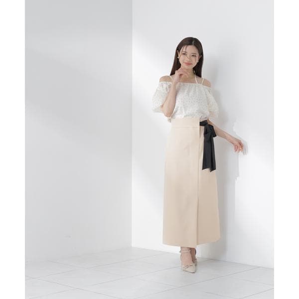 プロポーション ボディドレッシング（PROPORTION BODY DRESSING）/サイドリボンナロースカート