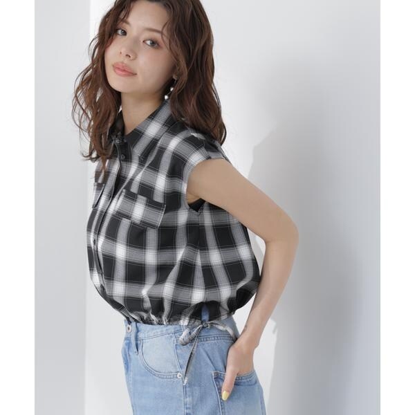 プロポーション ボディドレッシング（PROPORTION BODY DRESSING）/フレンチスリーブ短丈シャツ_7