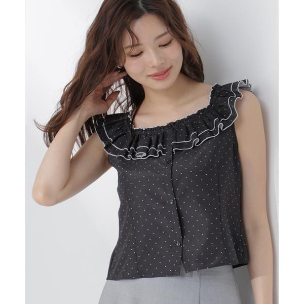 【NEW】プロポーション ボディドレッシング（PROPORTION BODY DRESSING）/ラッフルカラーブラウス