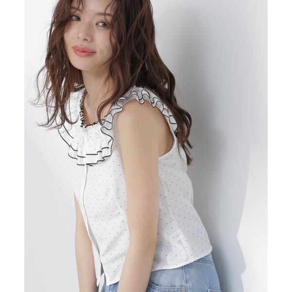 【NEW】プロポーション ボディドレッシング（PROPORTION BODY DRESSING）/ラッフルカラーブラウス_16