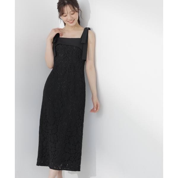 プロポーション ボディドレッシング（PROPORTION BODY DRESSING）/リボン付きレースワンピース