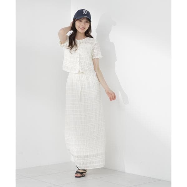 プロポーション ボディドレッシング（PROPORTION BODY DRESSING）/＜a／mie＞フリルシャーリングスカート