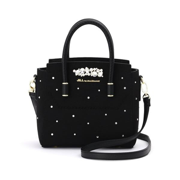 ★Jill Stuart★ブラック ナイロン ポケット ポイント ミニ ジル バイ ジル スチュアート（JILL by JILL STUART）/ビジュー