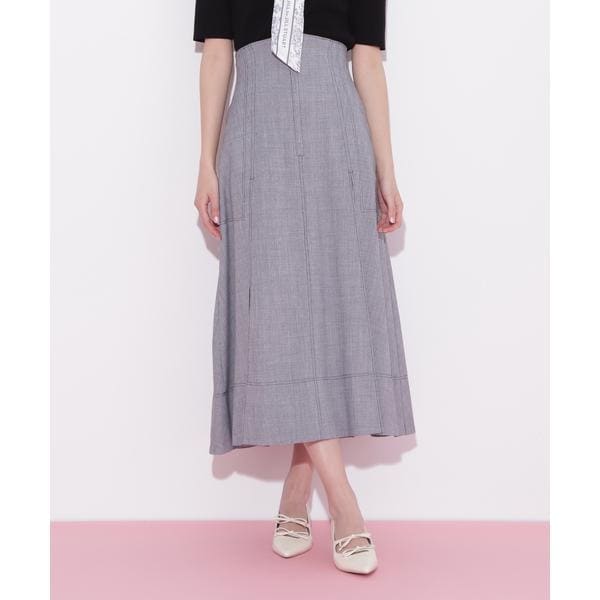 未使用 エムズグレイシー グラフチェック ツイード ノーカラー