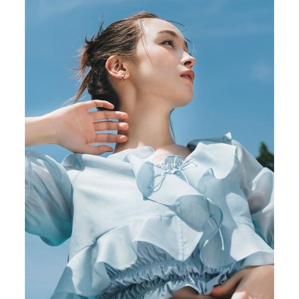 ジル バイ ジル スチュアート（JILL by JILL STUART）/ラッフルアンサンブルセットアップブラウス