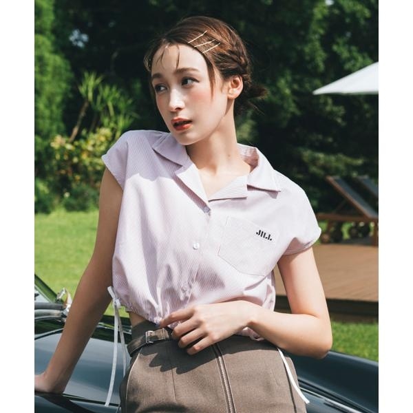 ジル バイ ジル スチュアート（JILL by JILL STUART）/ウエストリボン開襟シャツ