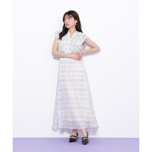 JILL by JILL STUART シアーフリルワンピース JILL by STUART ワンピース シアープリーツフリルワンピース