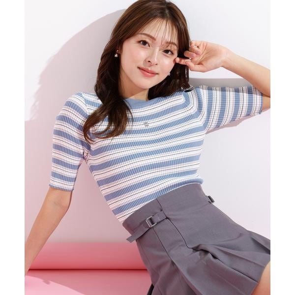 ジル バイ ジル スチュアート（JILL by JILL STUART）/マルチボーダーニット