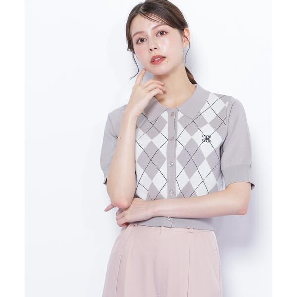 ジル バイ ジル スチュアート（JILL by JILL STUART）/ポロ衿アーガイルニット_6