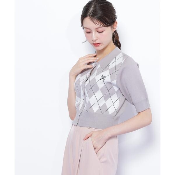 ジル バイ ジル スチュアート（JILL by JILL STUART）/ポロ衿アーガイルニット_11