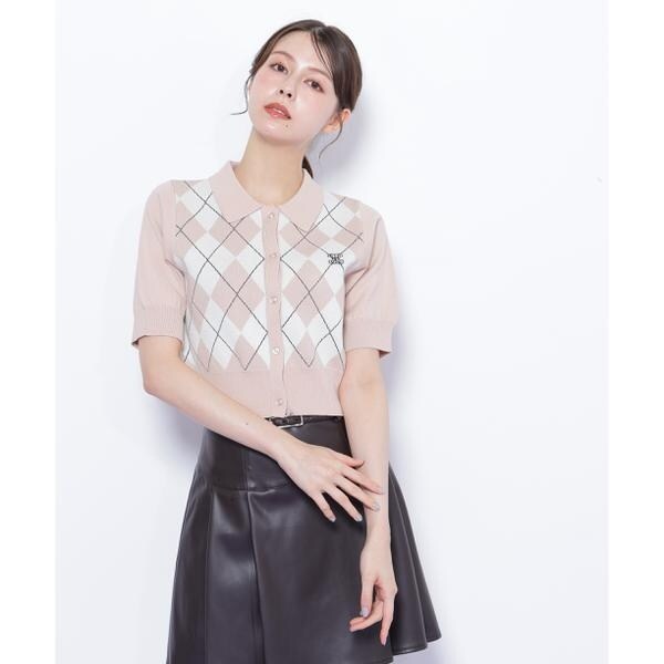 ジル バイ ジル スチュアート（JILL by JILL STUART）/ポロ衿アーガイルニット_17