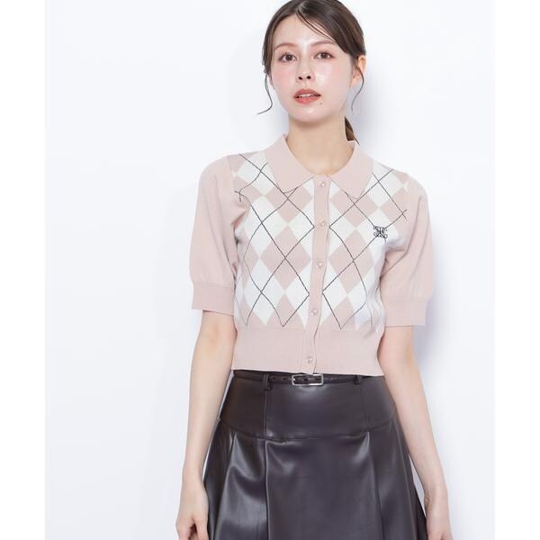 ジル バイ ジル スチュアート（JILL by JILL STUART）/ポロ衿アーガイルニット_18