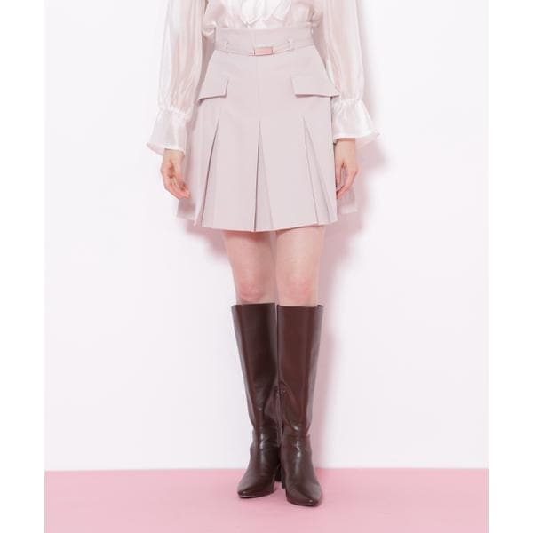 ジル バイ ジル スチュアート（JILL by JILL STUART）/＜セットアップ対応＞ベルト付ベーシックツイルミニスカート