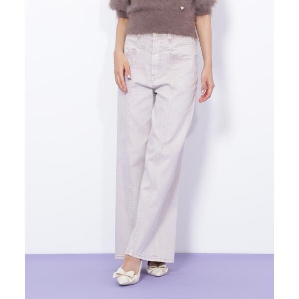 ジル バイ ジル スチュアート（JILL by JILL STUART）/切替えデザインデニムパンツ