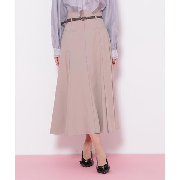 ジル バイ ジル スチュアート（JILL by JILL STUART）/細ベルト付きセミフレアスカート