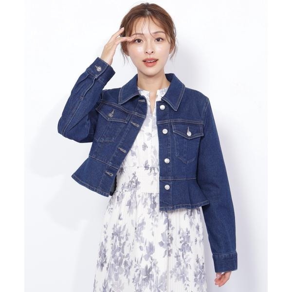 ジル バイ ジル スチュアート（JILL by JILL STUART）/ペプラムデニムジャケット