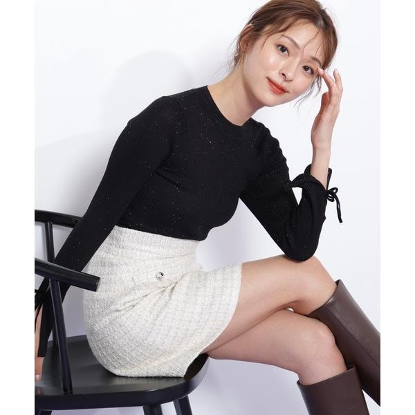 ジル バイ ジル スチュアート（JILL by JILL STUART）/スパンコールコンパクトリブニット