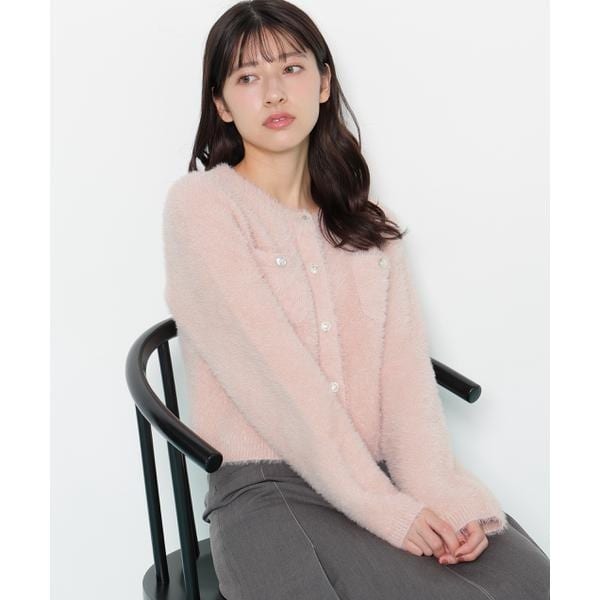 ジル バイ ジル スチュアート（JILL by JILL STUART）/スパンコールフェザーニットジャケット