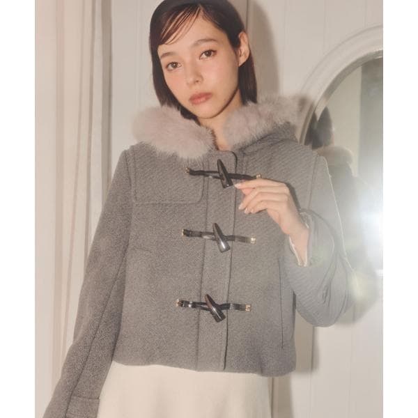 ジル バイ ジル スチュアート（JILL by JILL STUART）/フェイクファー付ショートダッフルコート