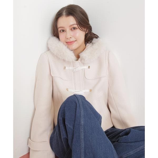 ジル バイ ジル スチュアート（JILL by JILL STUART）/フェイクファー付ショートダッフルコート_2