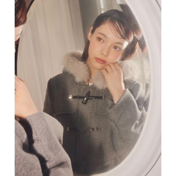 ジル バイ ジル スチュアート（JILL by JILL STUART）/フェイクファー付ショートダッフルコート_4