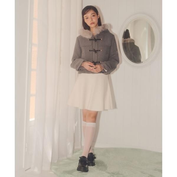 ジル バイ ジル スチュアート（JILL by JILL STUART）/フェイクファー付ショートダッフルコート_6