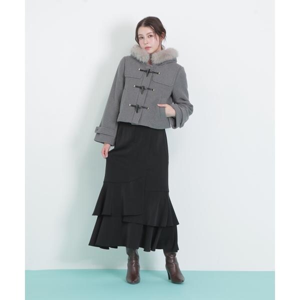 ジル バイ ジル スチュアート（JILL by JILL STUART）/フェイクファー付ショートダッフルコート_10