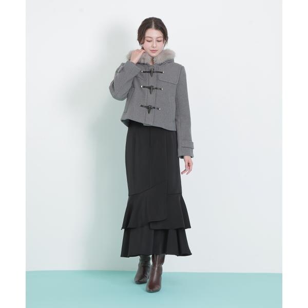 ジル バイ ジル スチュアート（JILL by JILL STUART）/フェイクファー付ショートダッフルコート_12
