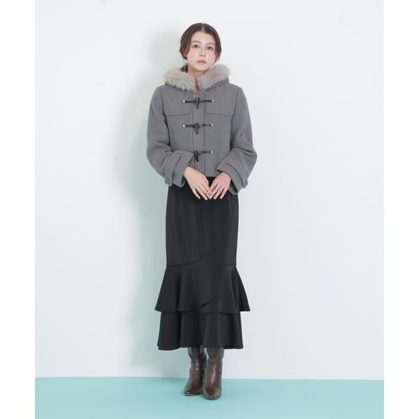 ジル バイ ジル スチュアート（JILL by JILL STUART）/フェイクファー付ショートダッフルコート_13