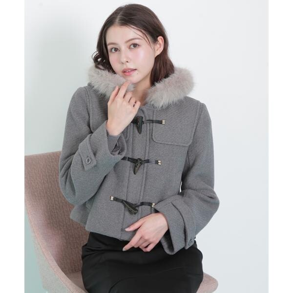ジル バイ ジル スチュアート（JILL by JILL STUART）/フェイクファー付ショートダッフルコート_14