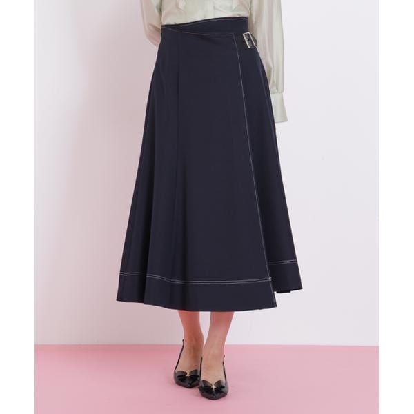 ジル バイ ジル スチュアート（JILL by JILL STUART）/ラップフレアステッチスカート