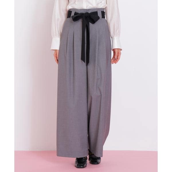 ジル バイ ジル スチュアート（JILL by JILL STUART）/ビッグリボンワイドパンツ