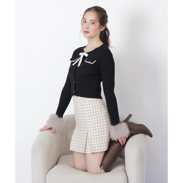 ジル バイ ジル スチュアート（JILL by JILL STUART）/袖フェイクファーカーデトップス