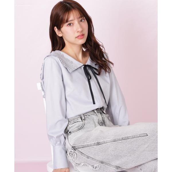 ジル バイ ジル スチュアート（JILL by JILL STUART）/レースセーラーカラーブラウス