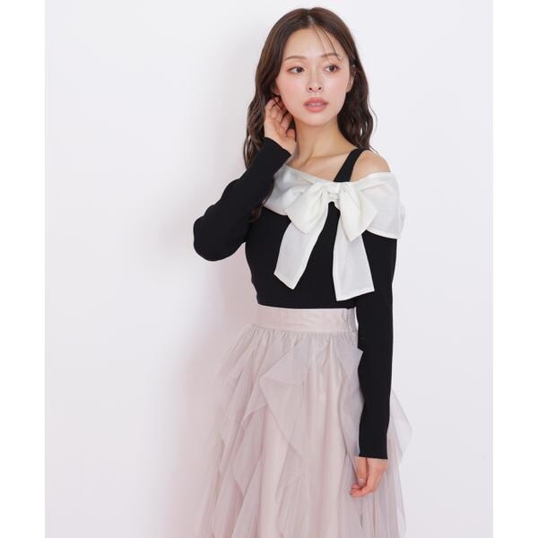 ジル バイ ジル スチュアート（JILL by JILL STUART）/アシメリボンニット_8