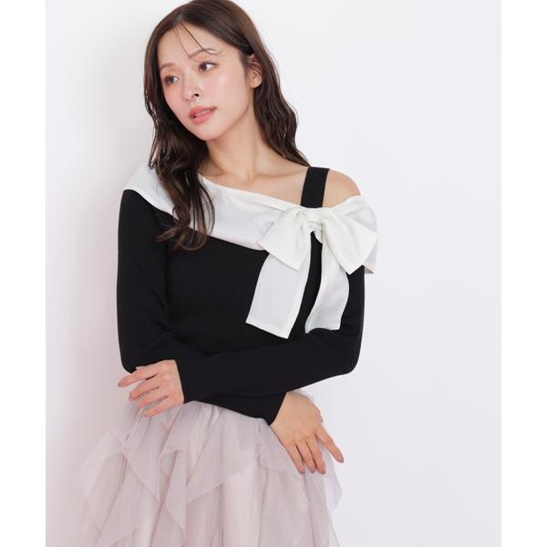 ジル バイ ジル スチュアート（JILL by JILL STUART）/アシメリボンニット_9