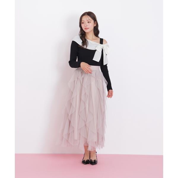 ジル バイ ジル スチュアート（JILL by JILL STUART）/アシメリボンニット_12