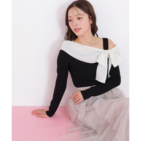 ジル バイ ジル スチュアート（JILL by JILL STUART）/アシメリボンニット_15