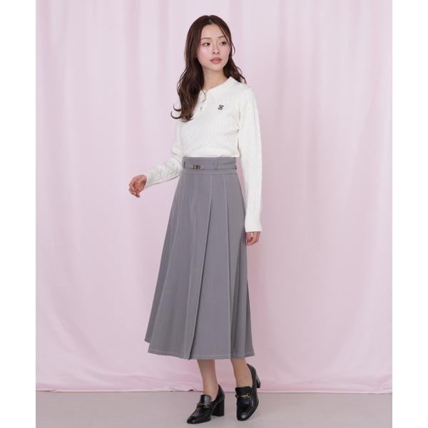 ジル バイ ジル スチュアート（JILL by JILL STUART）/＜セットアップ対応＞ベーシックツイルスカート
