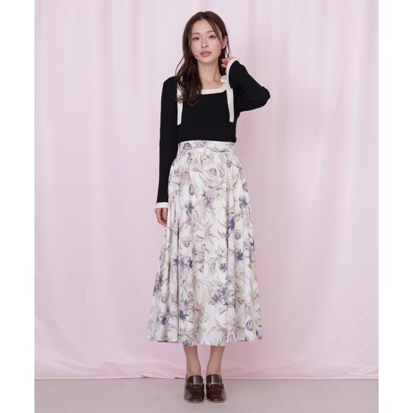 ジル バイ ジル スチュアート（JILL by JILL STUART）/肩リボン配色ニット_5