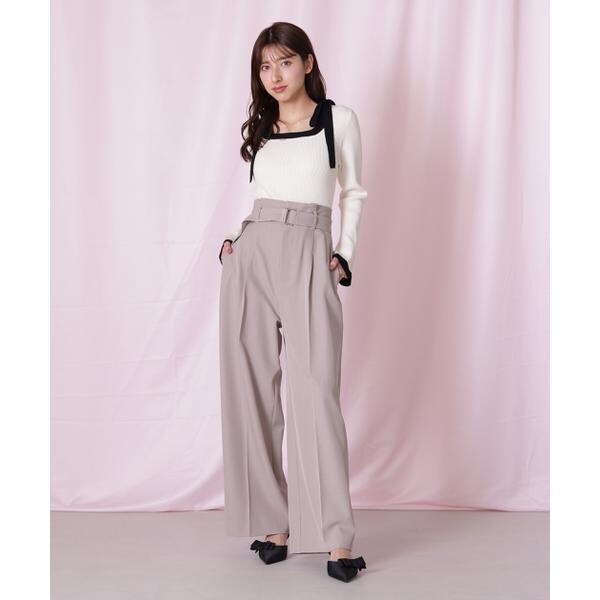 ジル バイ ジル スチュアート（JILL by JILL STUART）/肩リボン配色ニット_19