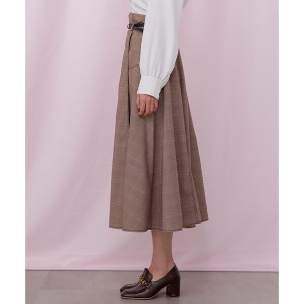 ジル バイ ジル スチュアート（JILL by JILL STUART）/ベルト付き配色ステッチフレアスカート_16