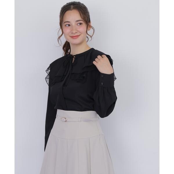ジル バイ ジル スチュアート（JILL by JILL STUART）/ビッグカラーレースレイヤードブラウス_4