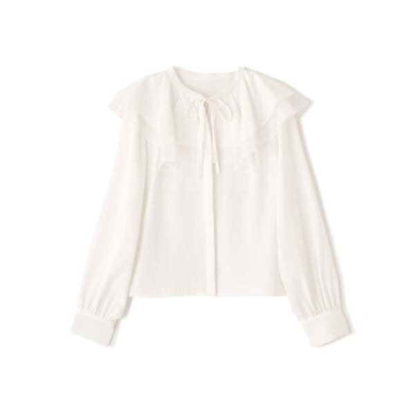 ジル バイ ジル スチュアート（JILL by JILL STUART）/ビッグカラーレースレイヤードブラウス_15