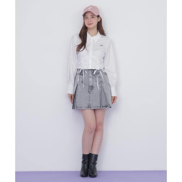 ジル バイ ジル スチュアート（JILL by JILL STUART）/構築パネルデニムミニスカート
